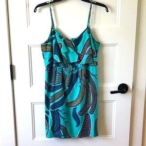 Vintage TIBI Green Pattern Dress